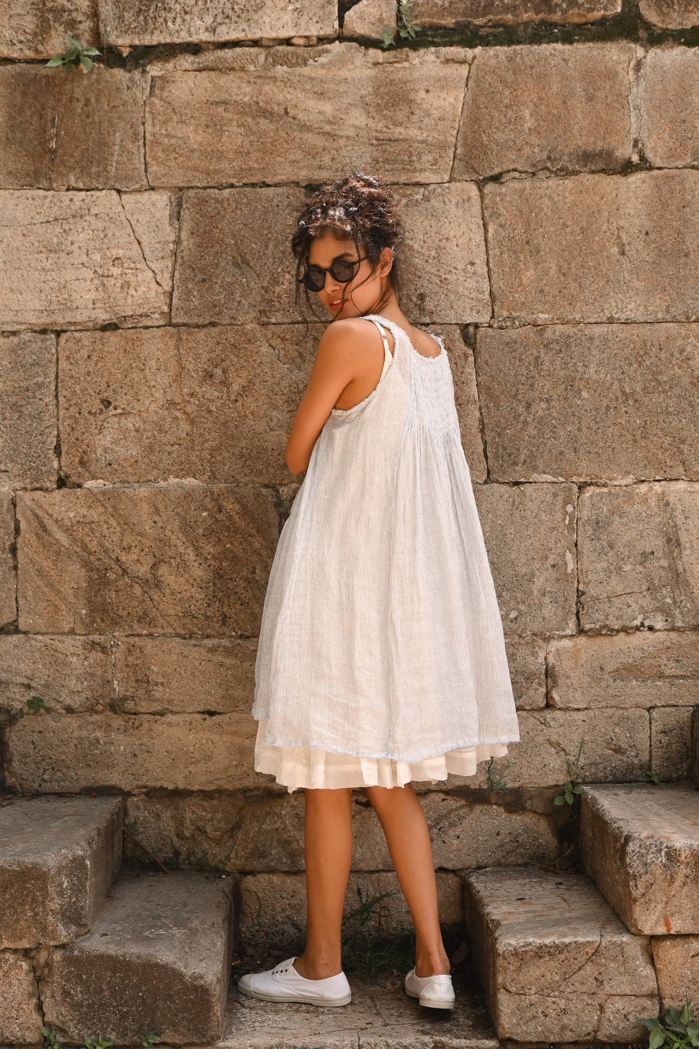 Sofia Dress - Gauze Linen - MegbyDesign