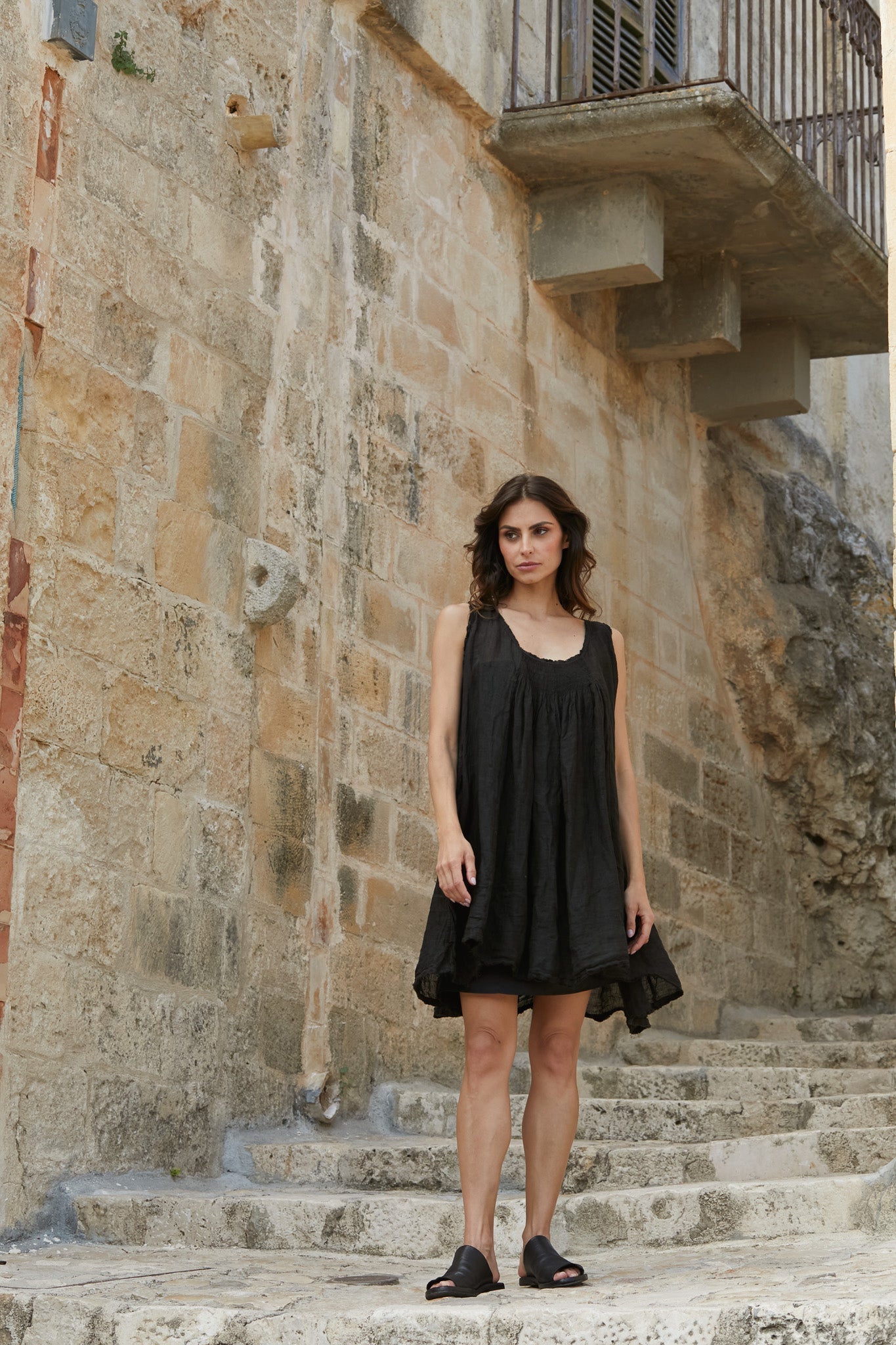 Sofia Dress - Gauze Linen - MegbyDesign