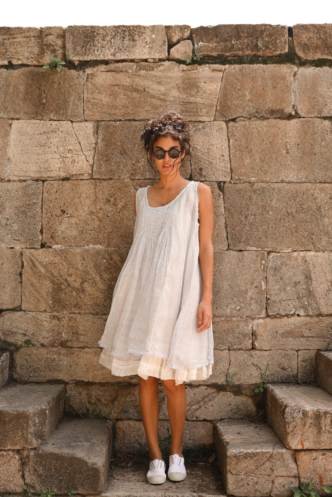 Sofia Dress - Gauze Linen - MegbyDesign