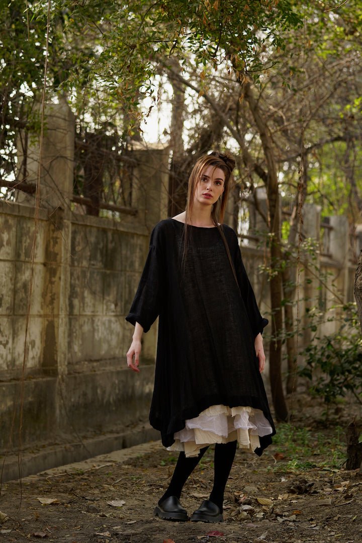 Sylvie Tunic Dress - Gauze Linen - MegbyDesign
