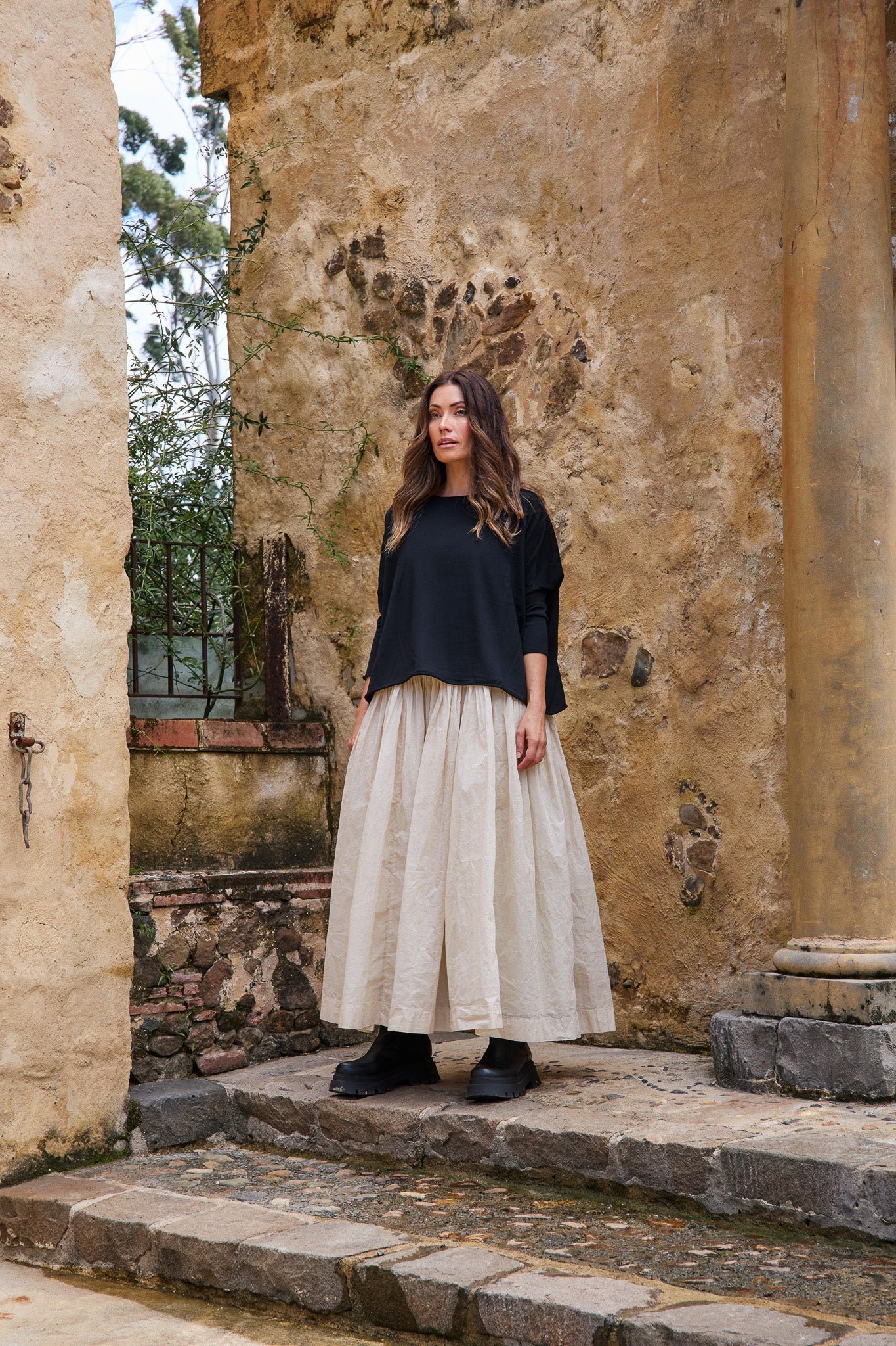 Women's Long Tutu Slip Dress- Cotton Organdy | White | Cream | Black Women's Long Tutu Slip Dress- Cotton Organdy | White | Cream | Black