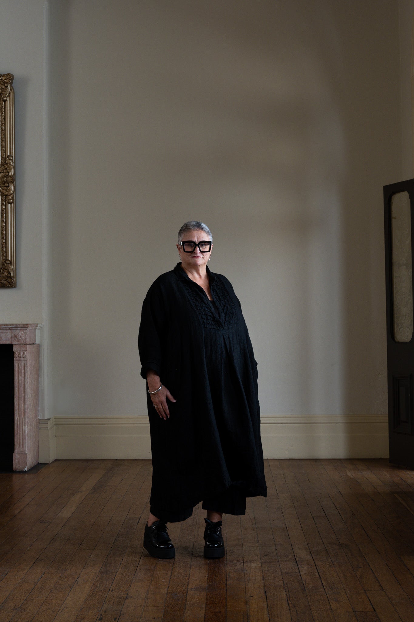 Yves Tuxedo Dress - Linen - MegbyDesign