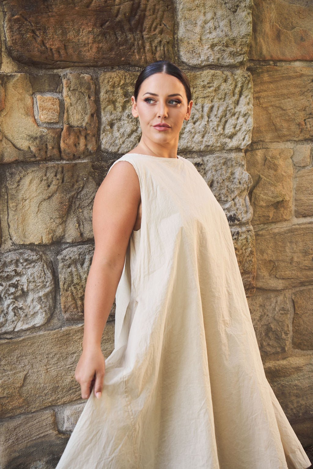 Zahra Dress - Cotton Organdy & Paper Cotton - MegbyDesign