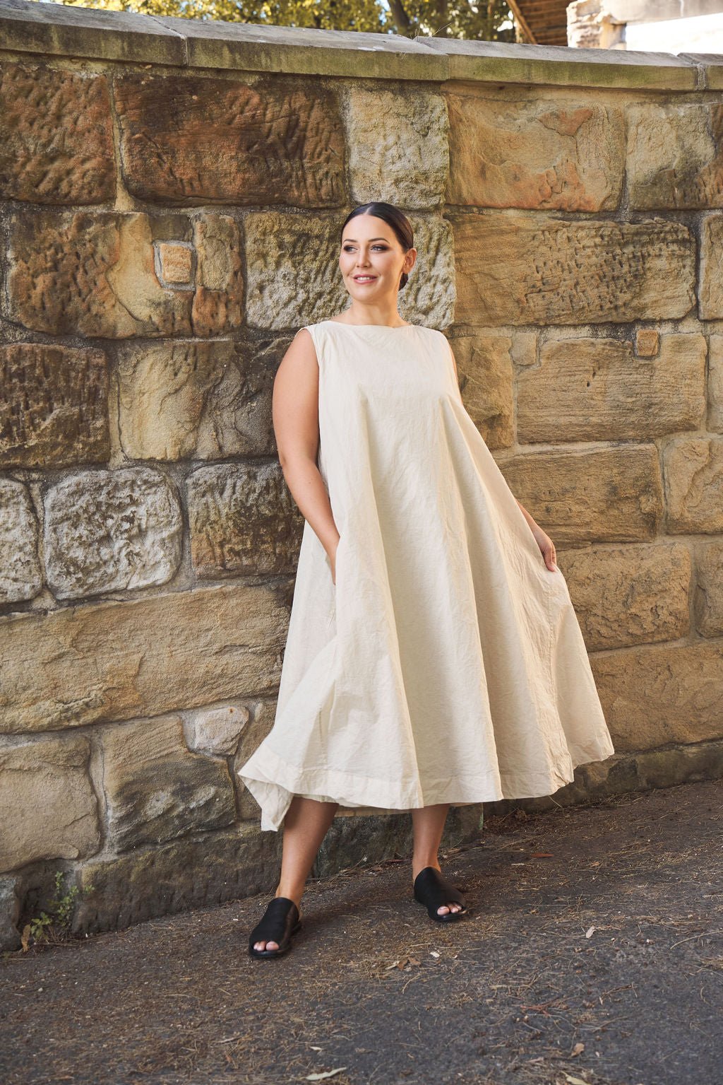 Zahra Dress - Cotton Organdy & Paper Cotton - MegbyDesign