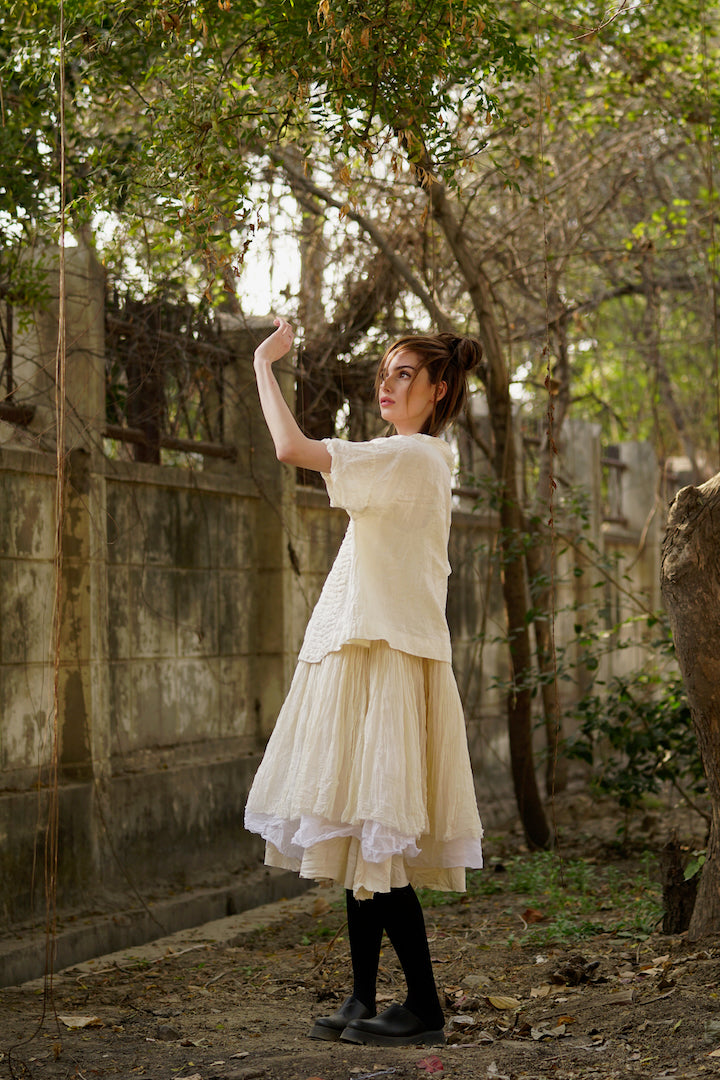 Amélie Tutu Slip Dress Short - Gauze Cotton